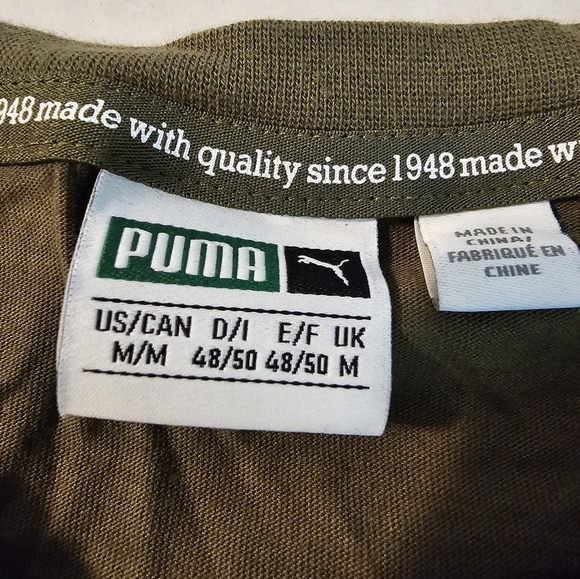 Green puma shirt - Picture 3 of 3